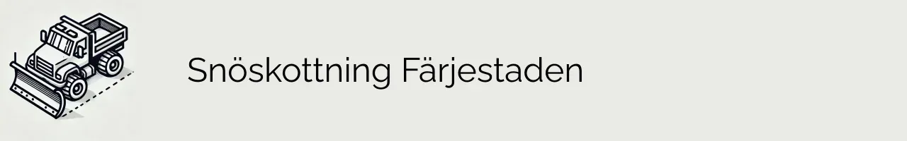 Snöskottning Färjestaden